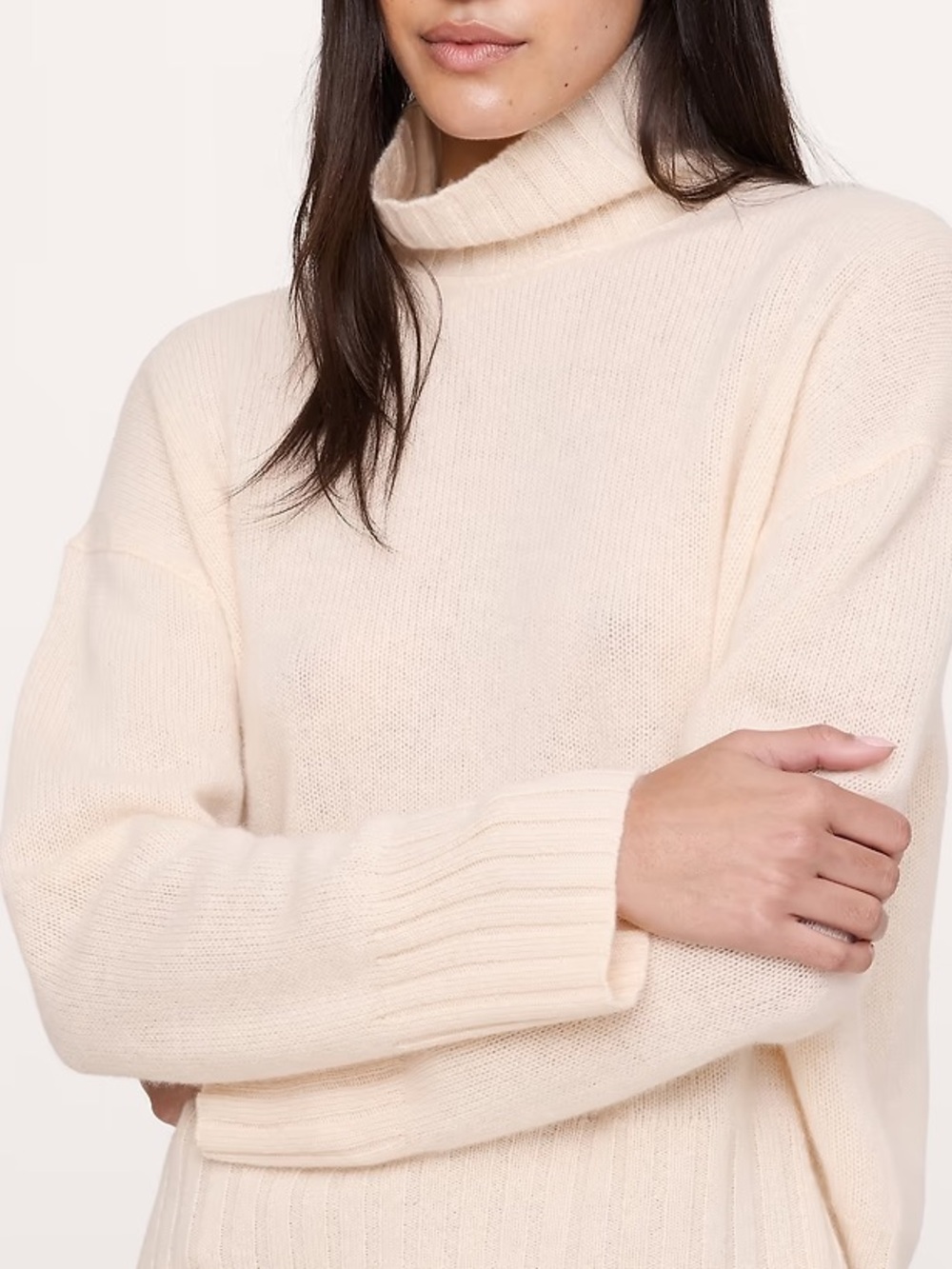 Banana Republic| Cream Oversized Turtleneck Sweater Sz M
